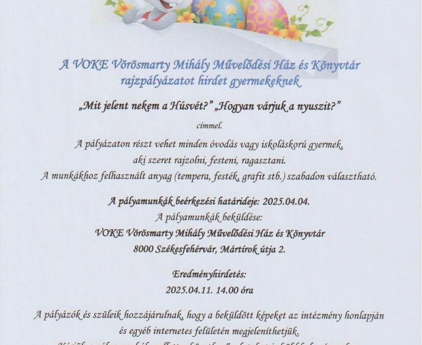 VOKE rajzpályázat – Mit jelent nekem a húsvét?
