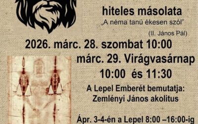 A Torinói Lepel hiteles másolata lesz látható virágvasárnap a Krisztus Király templomban