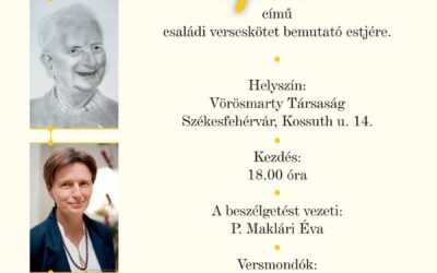 Lépted a léptem – verseskötet bemutatót rendeznek a Vörösmarty Társaságnál