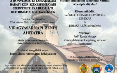Virágvasárnapi zenés áhítat a Budai úti református templomban