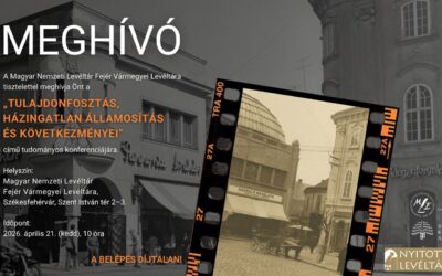 Tudományos konferencia lesz kedden a vármegyei levéltárban