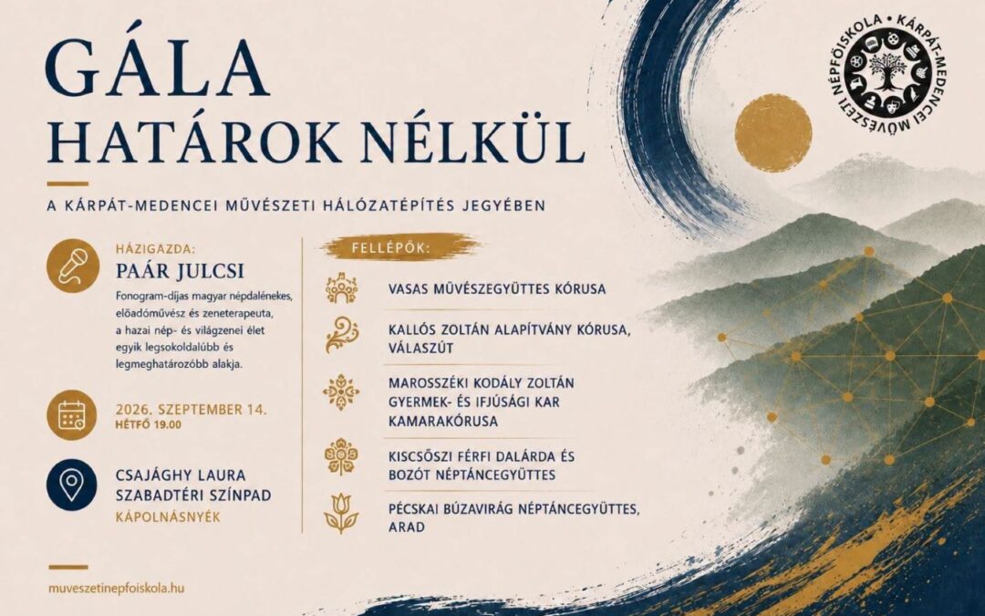 Ingyenes gálakoncert lesz hétfőn a Csajághy Laura Szabadtéri Színpadon